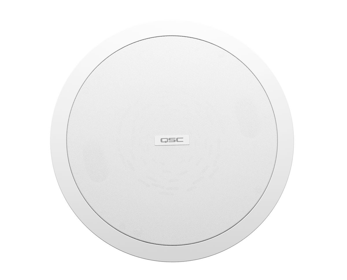 Q-SYS AD-C6T-HP: AcousticDesign 6.5 inch Two-Way Ceiling Speaker For Install, High Power, 120 degree conical