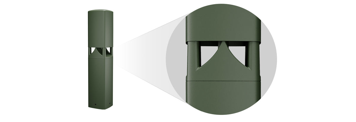 Q-SYS AD-DWL.360: AD-DWL 5.25 inch Landscape Loudspeaker Bollard Outdoor Speaker, 360 degree, view 2
