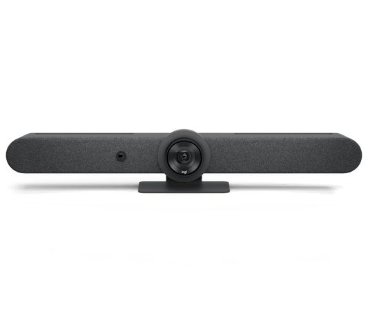 Logitech Rally Bar all in one video conferencing system front view graphite