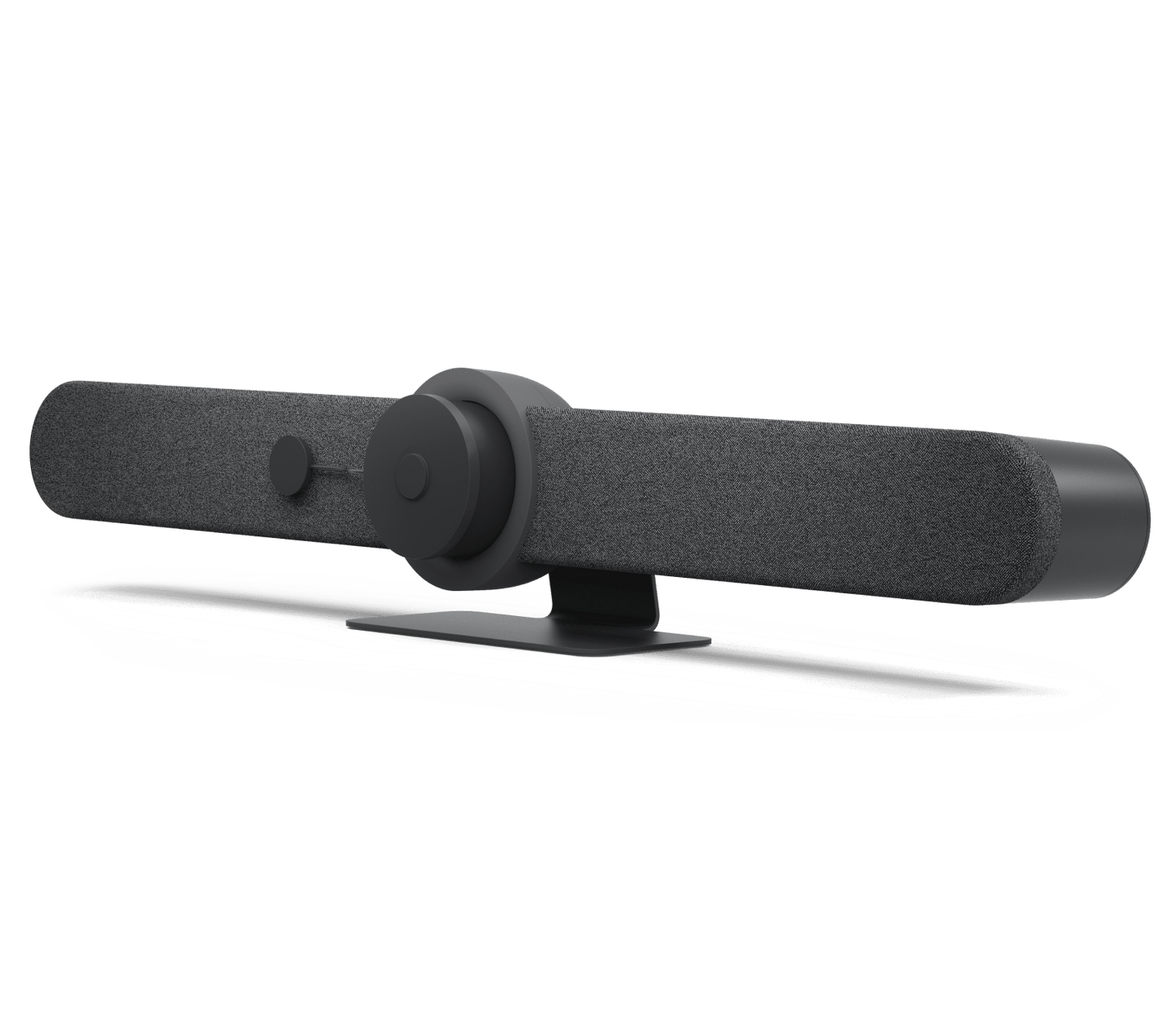 Logitech Rally Bar video bar - angled view showing PTZ camera