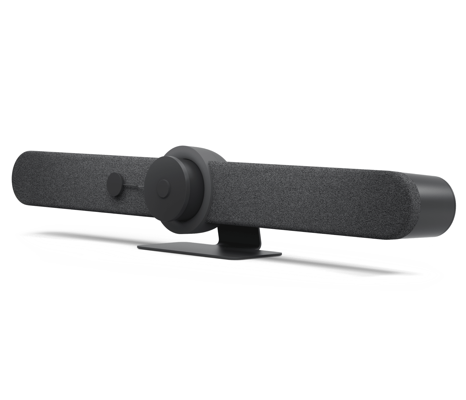 Logitech Rally Bar video bar - angled view showing PTZ camera