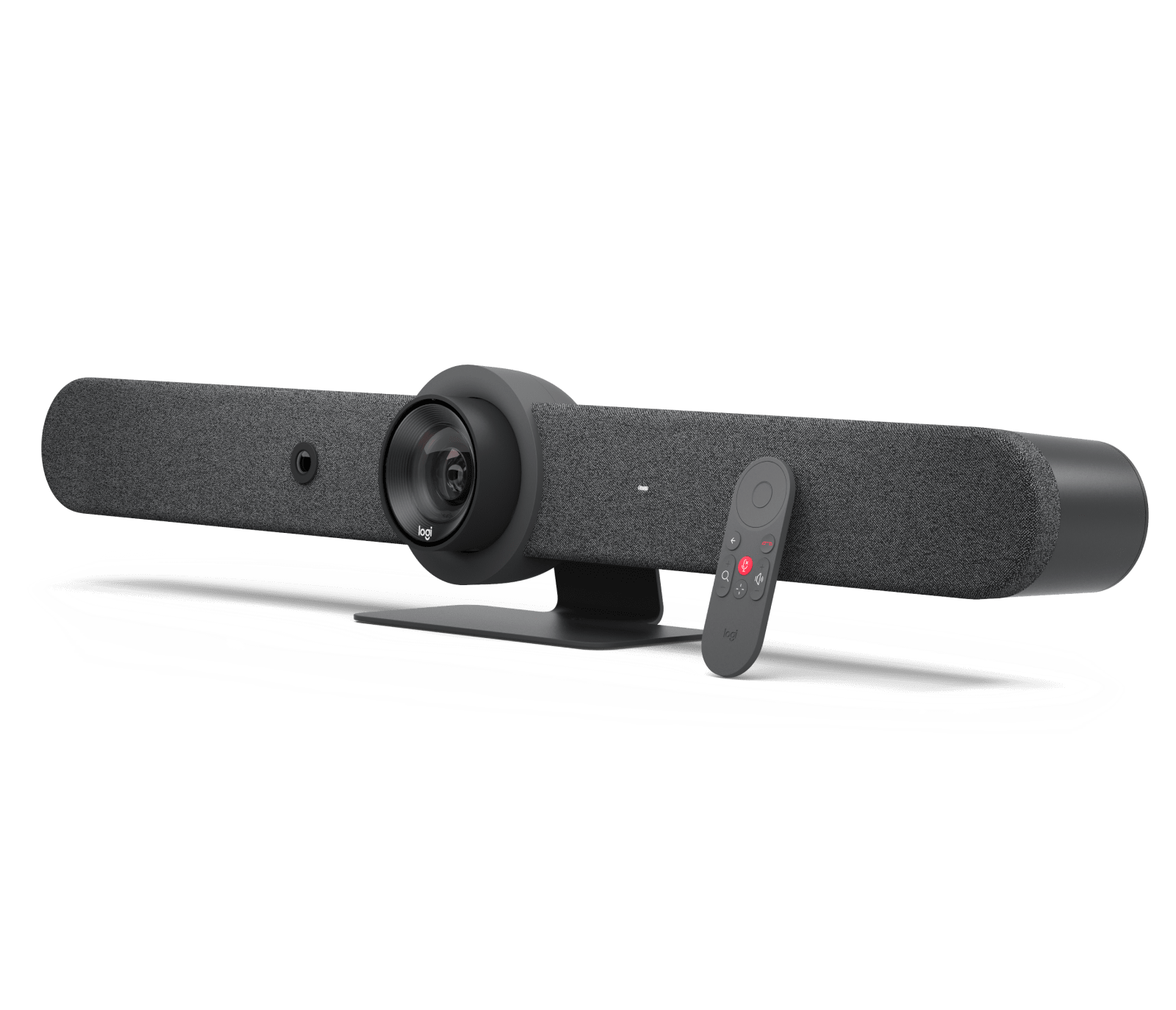 Logitech Rally Bar rear panel showing connectivity ports
