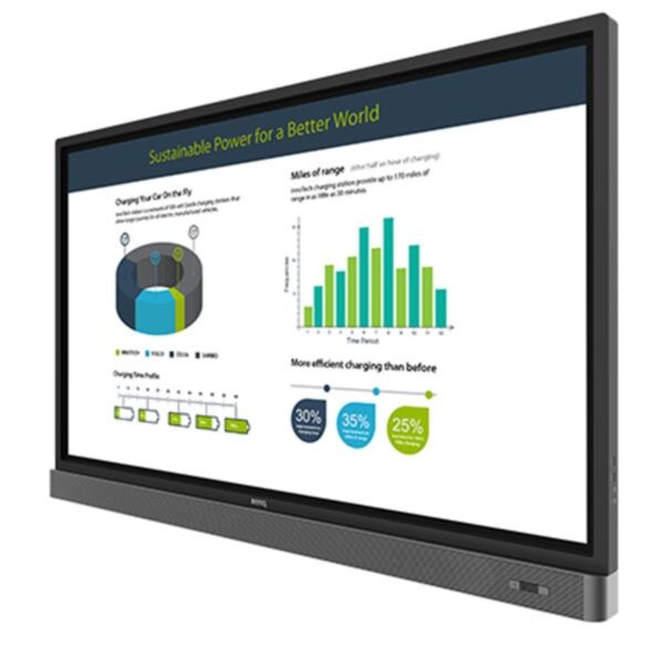 BenQ RP653K 65 inch 4K UHD interactive flat panel, view 2