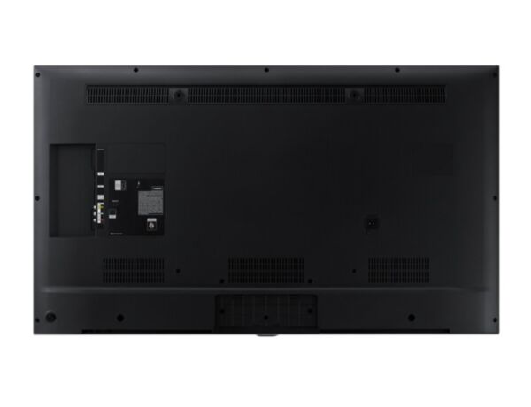 Rear interface of Samsung model LH48RMDWLGU/UE showing HDMI, USB, and TV Tuner connectivity terminals. MoIAT compliant industrial hardware for regional GCC projects with fast local delivery from the Trianze Tech Dubai hub.