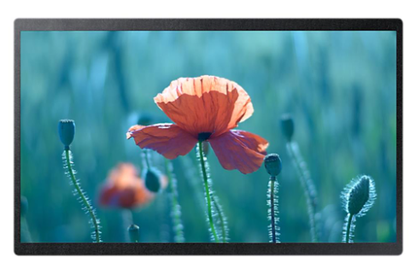 Samsung QB24R-B 24 inch Full HD smart signage display featuring a compact chassis and 16/7 industrial runtime. Professional hardware available for volume B2B procurement in Dubai and Abu Dhabi via Trianze Tech.