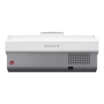 Sony VPL-SW636C wall mounted above interactive whiteboard in classroom