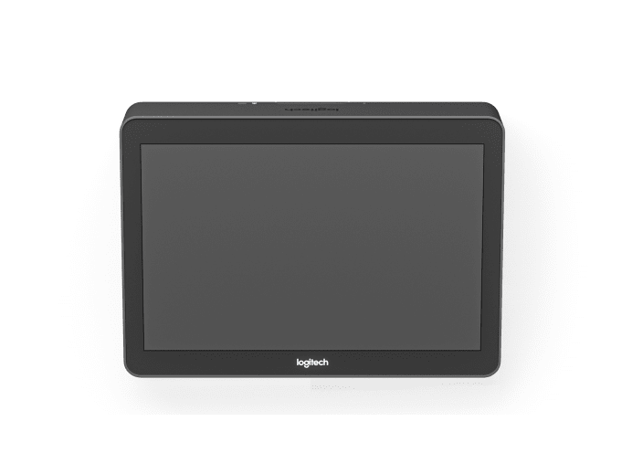 Logitech Tap touch controller on meeting table