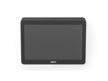 Logitech Tap touch controller on meeting table