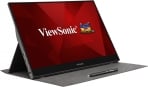 ViewSonic TD1655 15.6 inch portable touch monitor with stand deployed