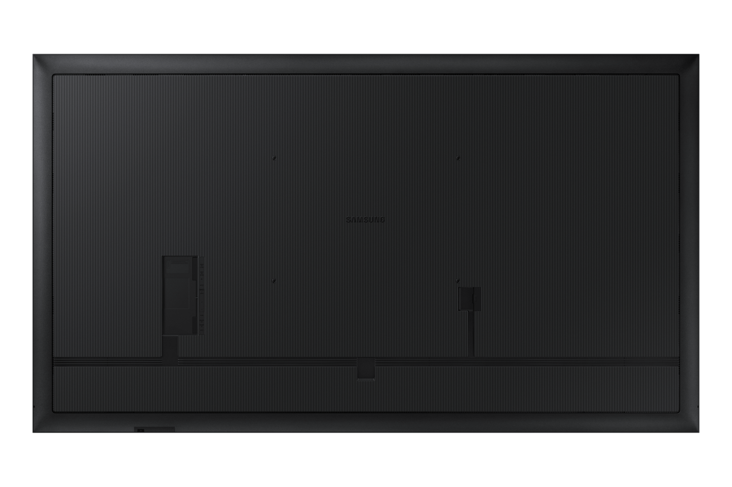 Samsung QM98C 98 inch 4K UHD commercial signage display - rear view showing ports and mounting