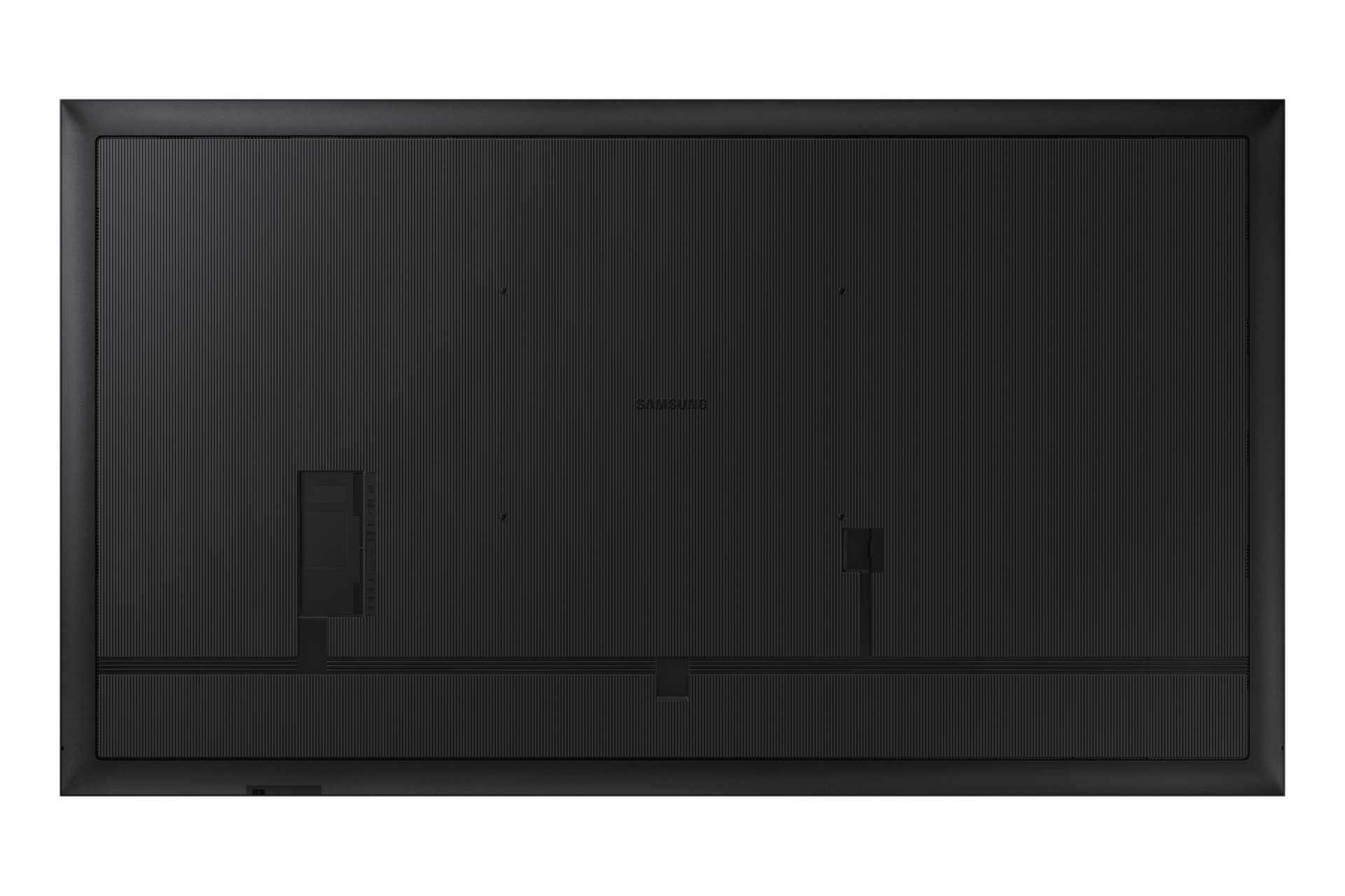 Samsung QM98C 98 inch 4K UHD commercial signage display - rear view showing ports and mounting