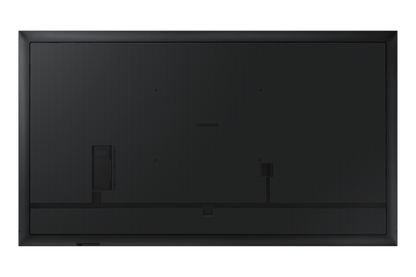 Samsung QM98C 98 inch 4K UHD commercial signage display - rear view showing ports and mounting