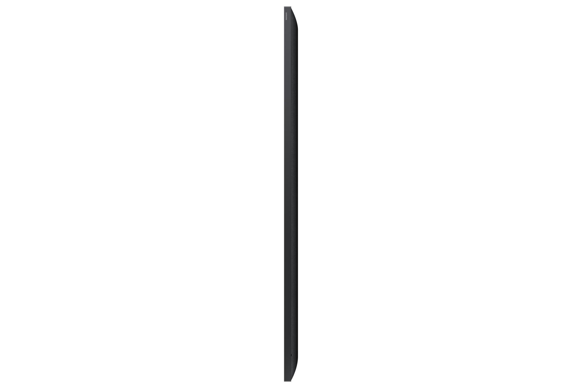 Samsung QM98C 98 inch 4K UHD commercial signage display - side profile showing ultra-slim depth