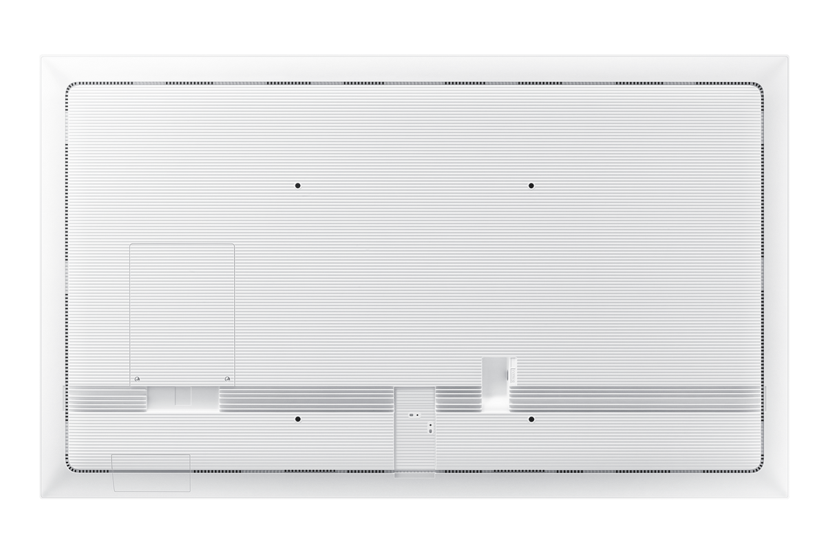 Samsung Flip Pro 55 inch interactive display rear view showing ports