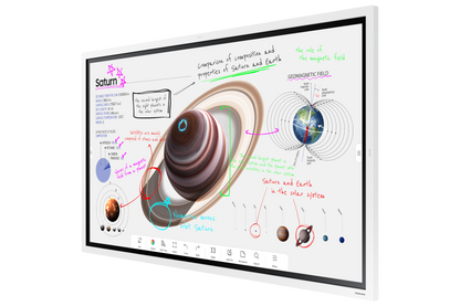 Samsung Flip Pro 55 inch interactive display right angled perspective view