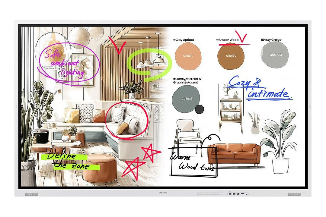 Samsung Flip Pro WMFX 65 inch interactive display front view UAE