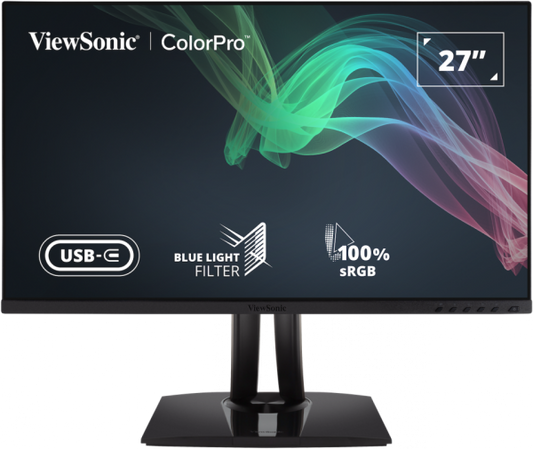 ViewSonic VP2756-2K 27 inch QHD ColorPro monitor front view