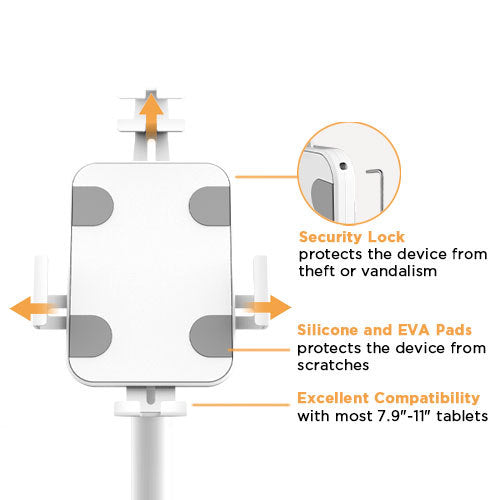 VSYS VPAD33-01 tablet mount feature callouts