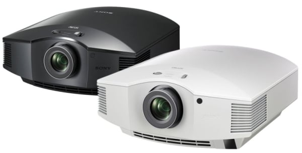 Sony VPL-HW40ES projector lens close up