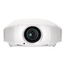 Sony VPL-VW290ES 4K SXRD home cinema projector in white, front angle view