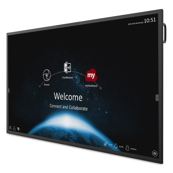 ViewSonic IFP8670 86 inch flagship interactive display touch and camera feature highlight