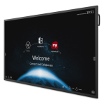 ViewSonic IFP6570 65 inch flagship interactive display camera and sensor hub close up