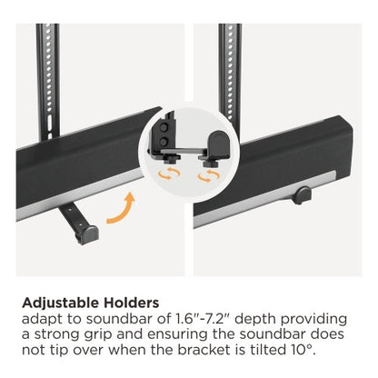 VSYS VSSB-49 soundbar mount secure attachment detail