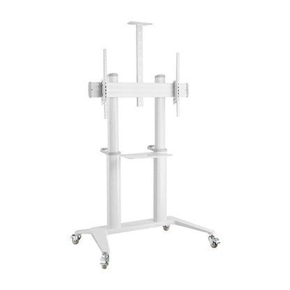 VSYS VTLX12-610TW matte black ultra premium aluminum mobile cart front view