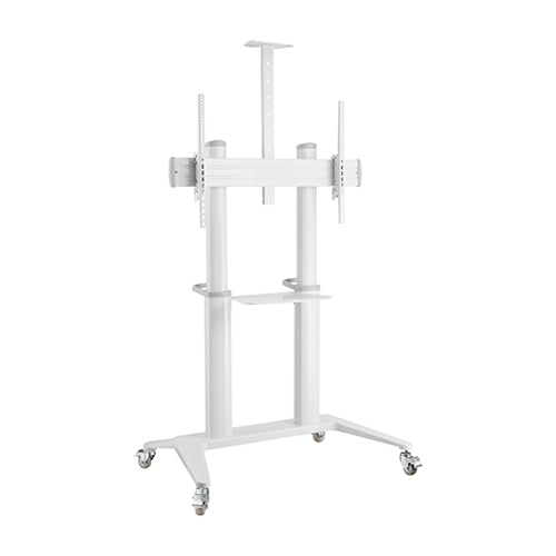 VSYS VTLX12-610TW matte black ultra premium aluminum mobile cart front view