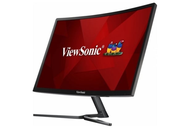 ViewSonic VX2458-C-MHD 24 inch curved gaming monitor side profile
