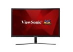 ViewSonic VX2458-C-MHD 24 inch curved gaming monitor rear connectivity panel