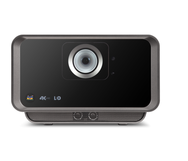 ViewSonic X10-4K+ short throw 4K LED projector front angle view